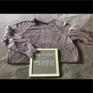 Textured heart sweater 🖤